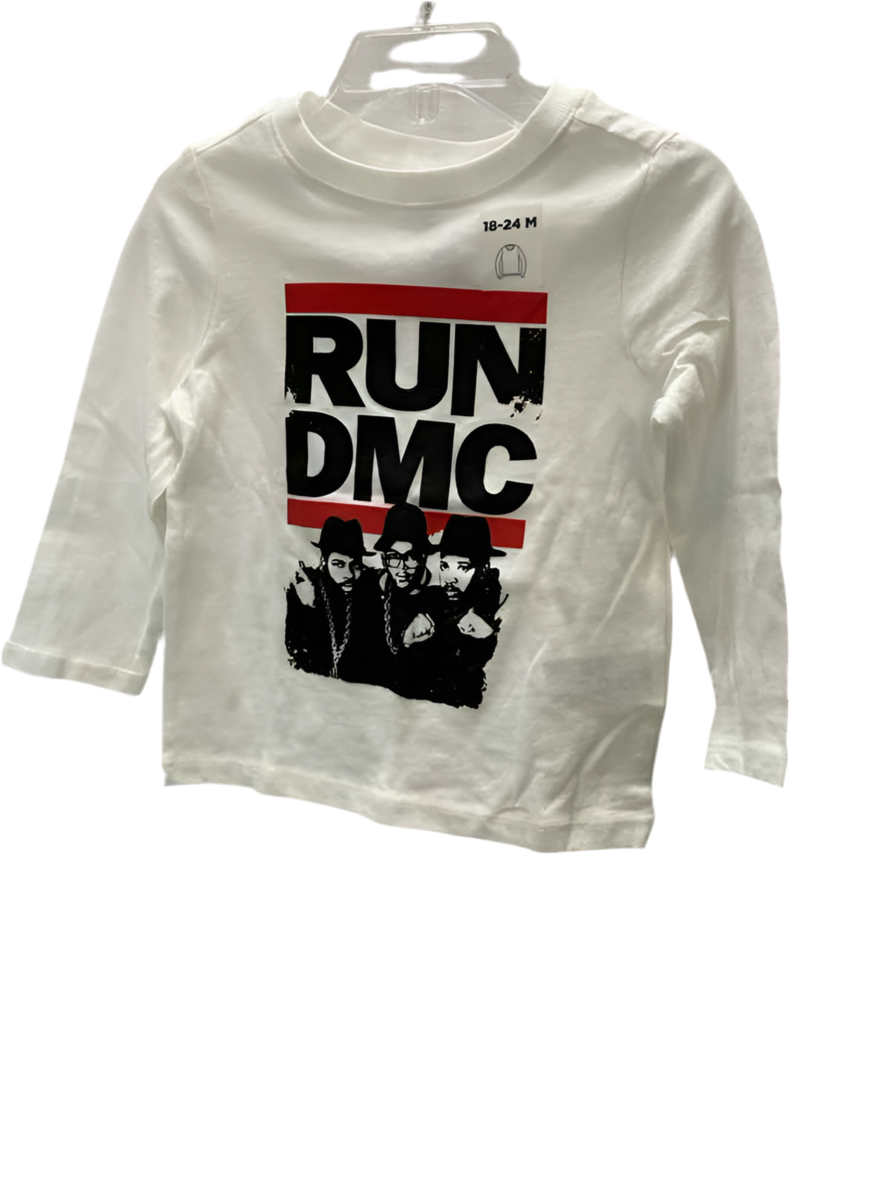 Old Navy (C) White Black Infant Size 18-24 MO LSTop