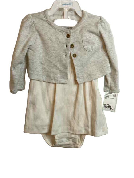 Carters (C) Grey Infant Size 3 MO 2PC Casual