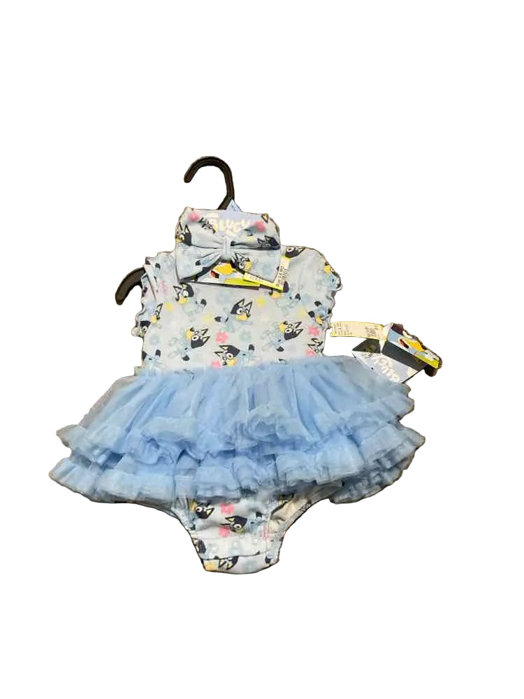 Bluey (C) Blue Infant Size 3-6 MO Girl's 2PC Dressy