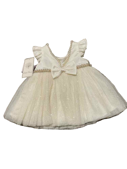 Couture Princess (C) Cream Infant Size 6 MO Girl's PartyDress