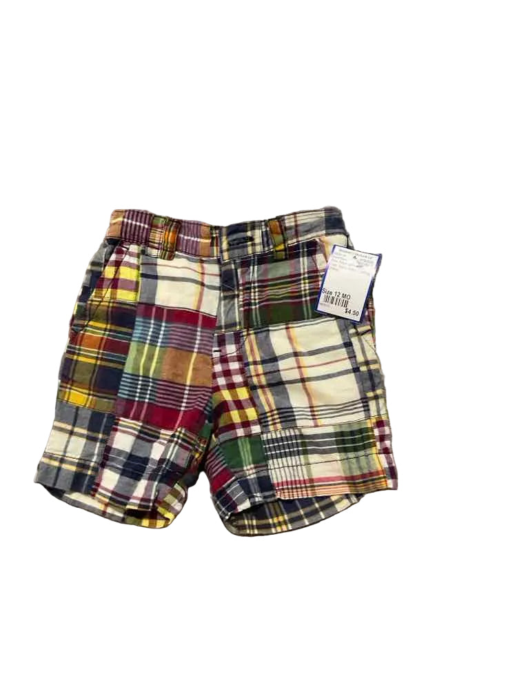 Polo Ralph Lauren (A) Plaid Infant Size 12 MO Boy's ShortChino