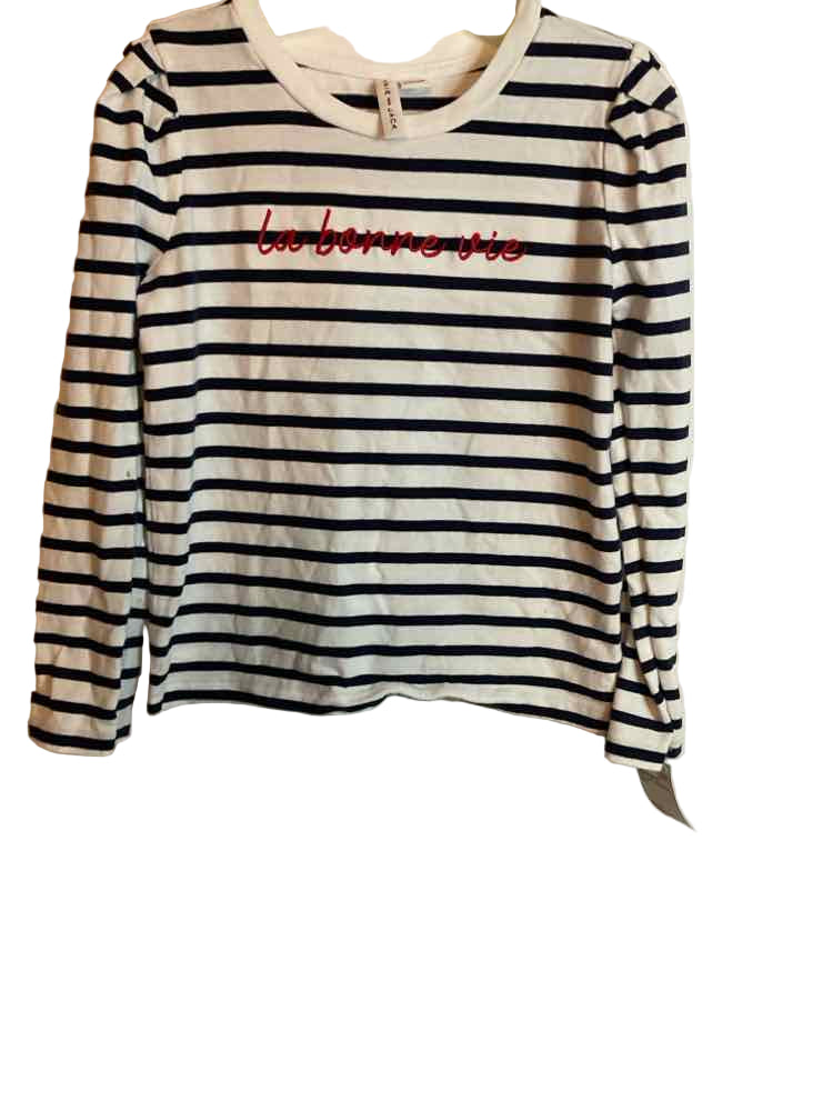 Janie and Jack (A) Stripe Youth Size 6 LSTop