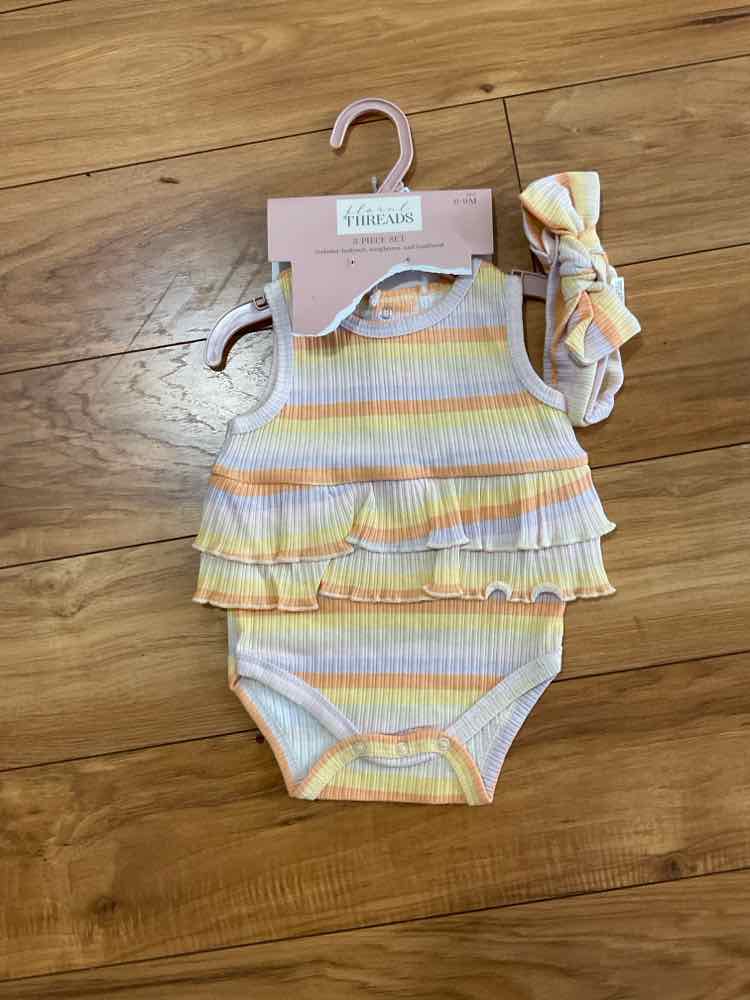 D Brand Rainbow Infant Size 6-9 MO Girl's PartyDress