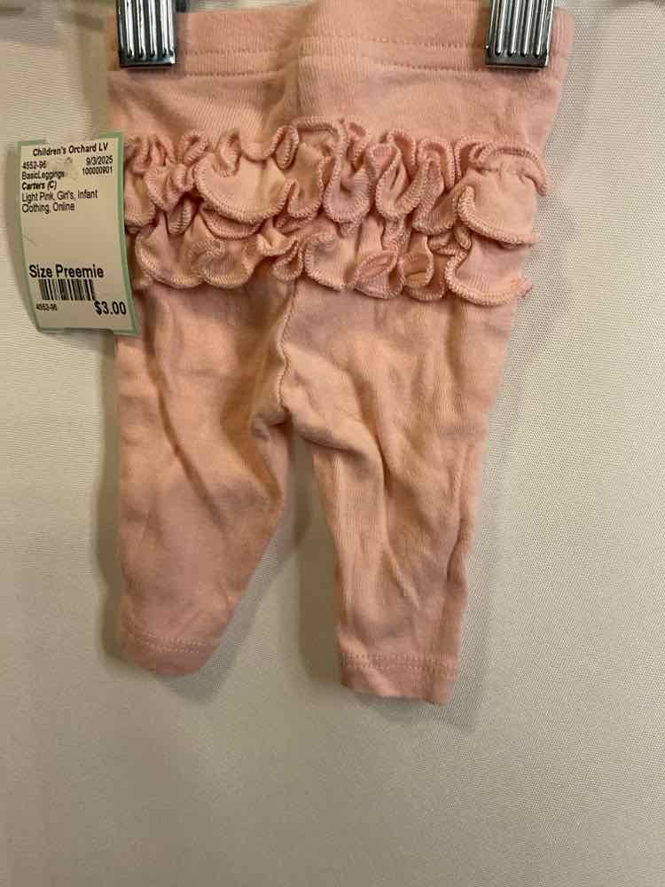 Carters (C) Light Pink Infant Size Preemie BasicLeggings