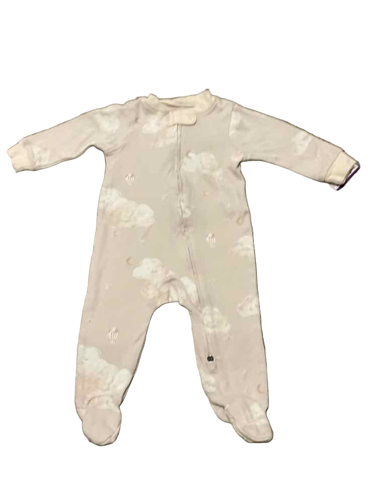 Burts Bees (C) Brown White Infant Size 3-6 MO Girl's 1PCSleepwear