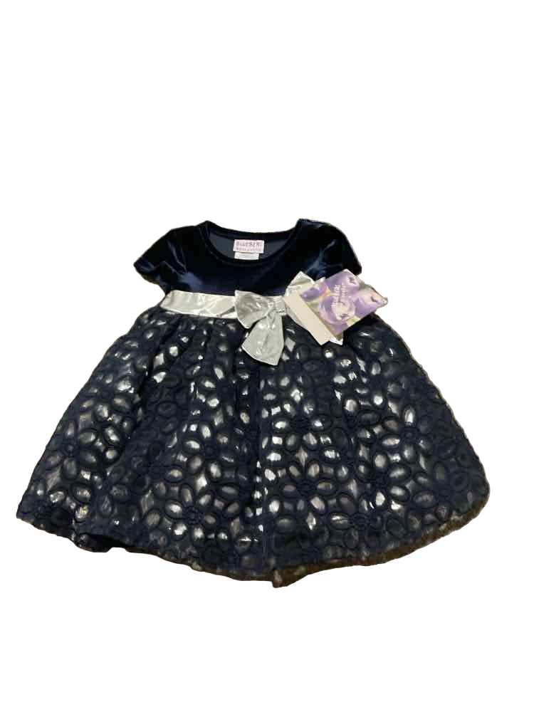 Blueberi Blvd. (C) Blue Infant Size 12 MO Girl's PartyDress