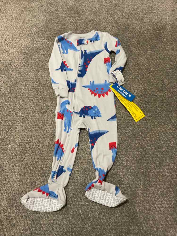Carters (C) Dino Print Infant Size 12 MO Boy's 1PCSleepwear