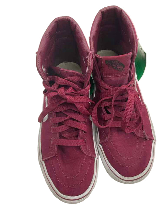Vans (C) White Red Youth Shoe Size 4 (Youth) Casual Shoes