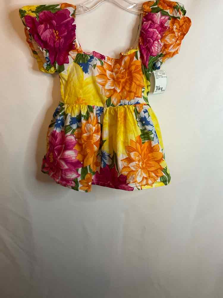 Janie and Jack (A) Floral Toddler Size 5 TankTop