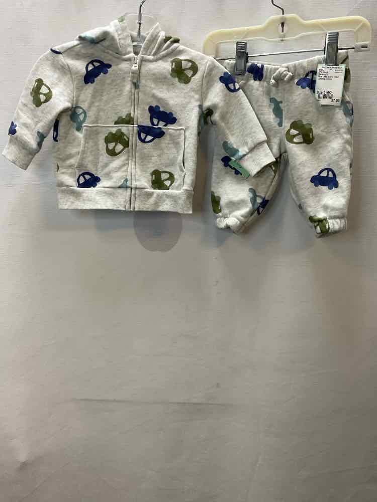 Carters (C) Blue Gray Infant Size 3 MO 2PC Casual