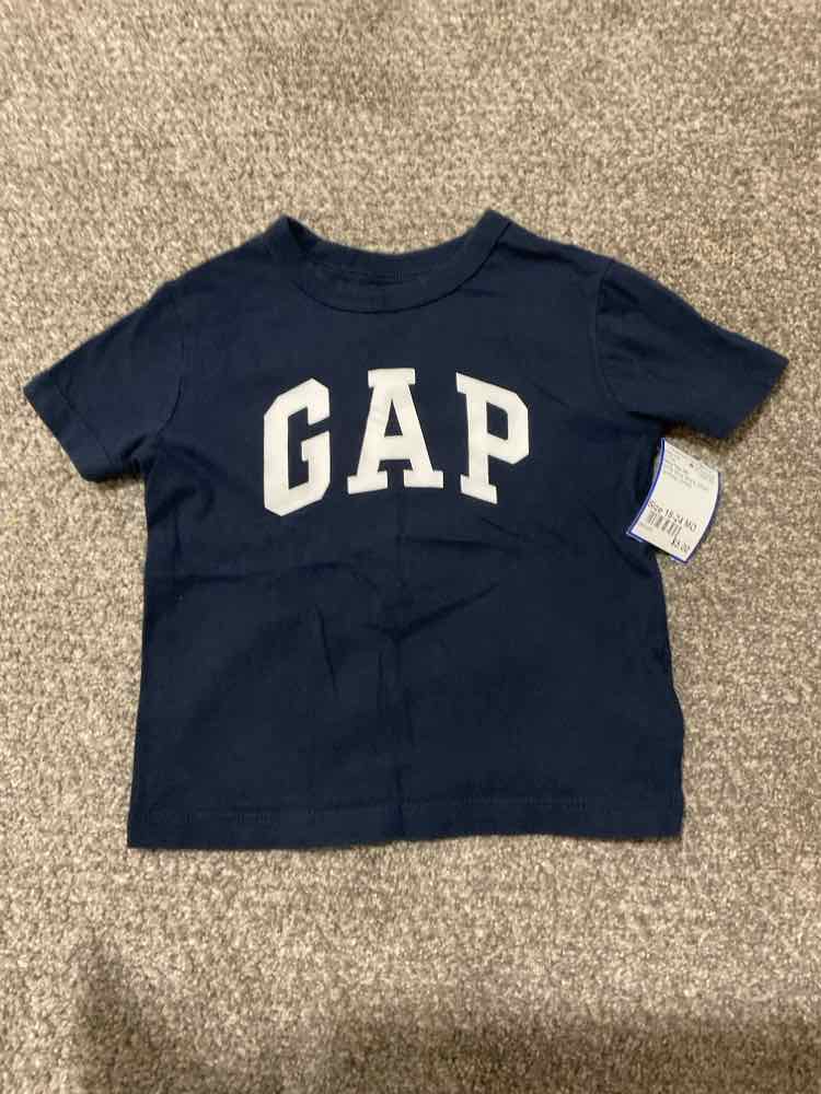 Baby Gap (B) White Blue Infant Size 18-24 MO Boy's SSTop