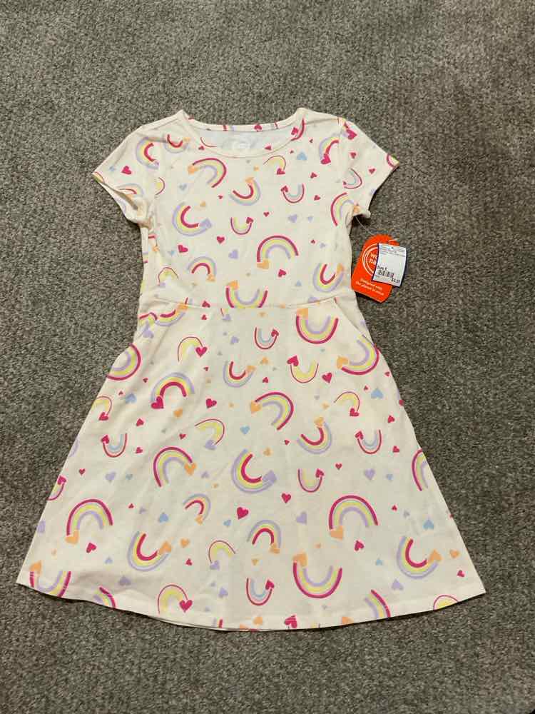 Wonder Nation (E) Rainbow Youth Size 6 Girl's CasualDress