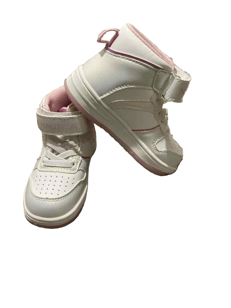 Nautica (B) White Pink Toddler Shoe Size 6 (Toddler) Girl's Casual Shoes