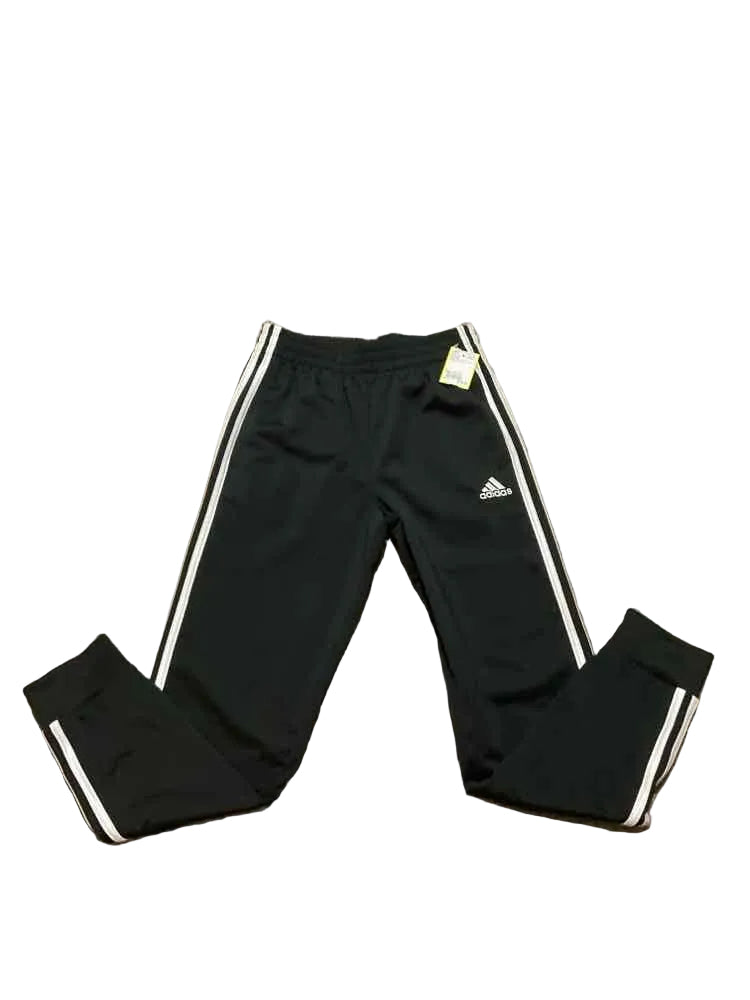 Adidas (B) White Black Youth Size 10-12 Boy's PantAthletic