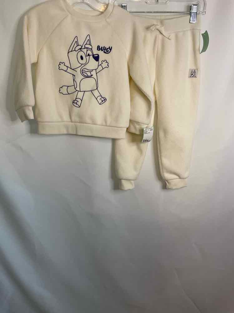 Bluey (C) White Blue Toddler Size 3T 2PCCasual