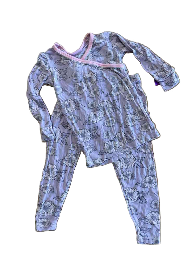 Kickee Pants (B) Floral Toddler Size 3T Girl's 2PCSleepwear