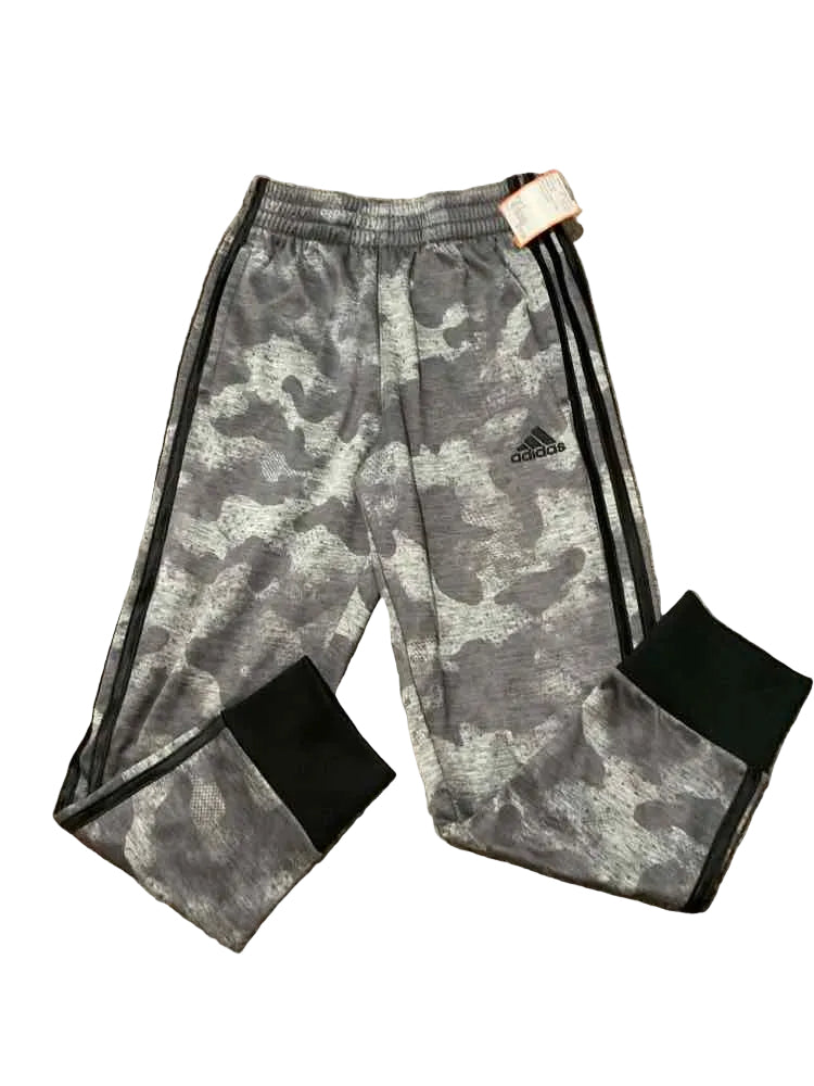 Adidas (B) Black Gray Youth Size 8 Boy's PantAthletic