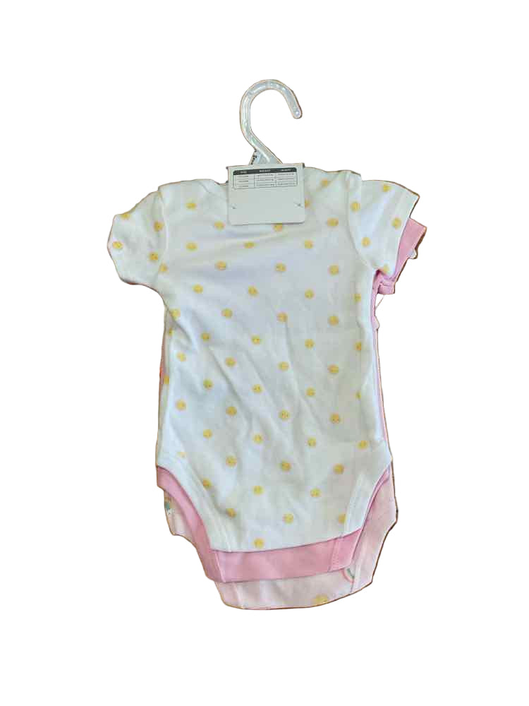 D Brand White Pink Infant Size 0-3 MO Girl's 3PC Casual