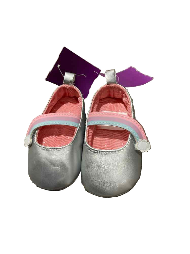 Child of Mine (D) Silver Infant Shoe Size 1 (Infant) Girl's Casual Shoes
