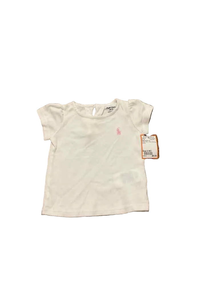 Ralph Lauren (A) White Infant Size 6 MO Girl's SSTop