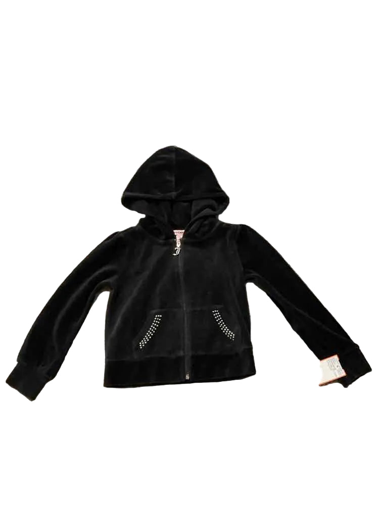 Juicy Couture (B) Black Purple Youth Size 5-6 Girl's Sweatshirt