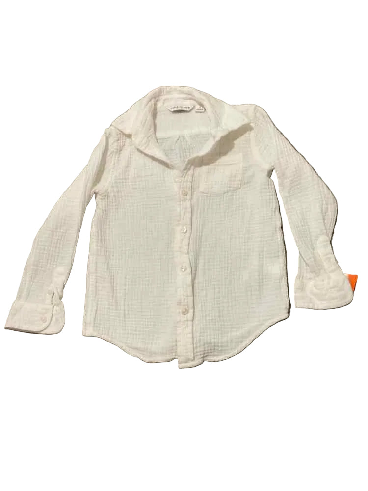 Janie and Jack (A) White Toddler Size 4 Boy's ButtondownLS