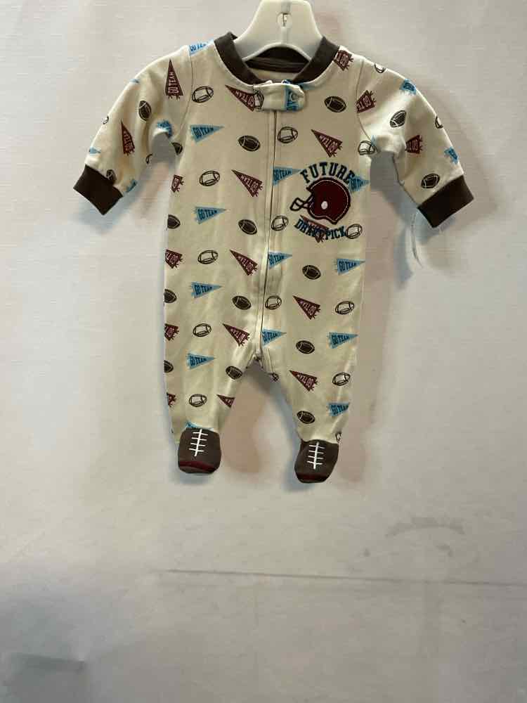 Koala Baby (D) Brown Blue Infant Size 0-3 MO 1PCSleepwear