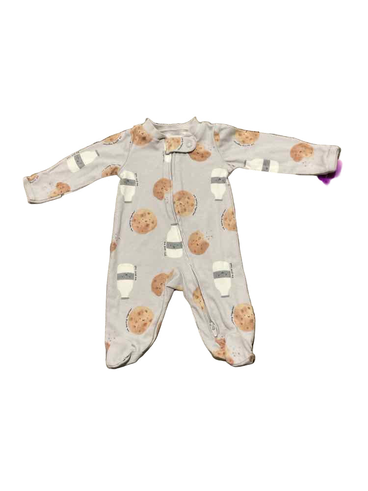 Carters (C) Brown Grey Infant Size Preemie Boy's 1PCSleepwear