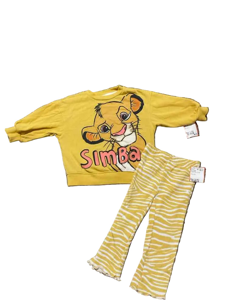 Disney (B) Yellow Infant Size 12 MO Girl's 2PC Casual