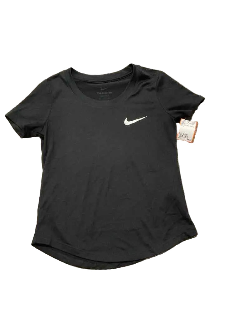 Nike (B) Black Youth Size Small Girl's AthleticTopSS