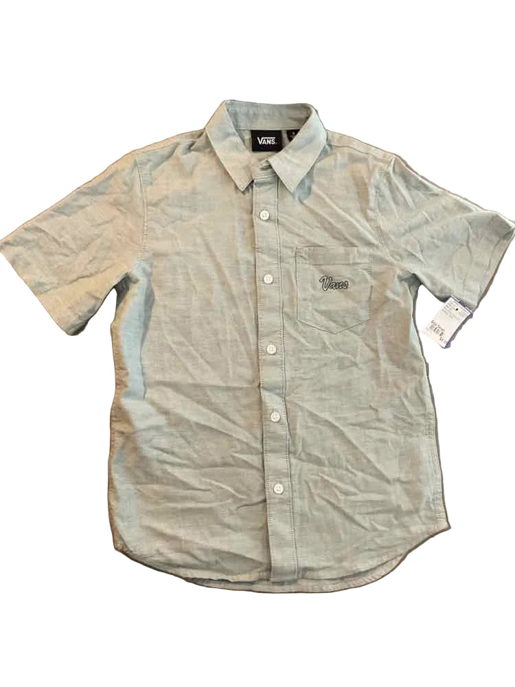 Vans (C) Mint Green Youth Size Small Boy's ButtondownSS