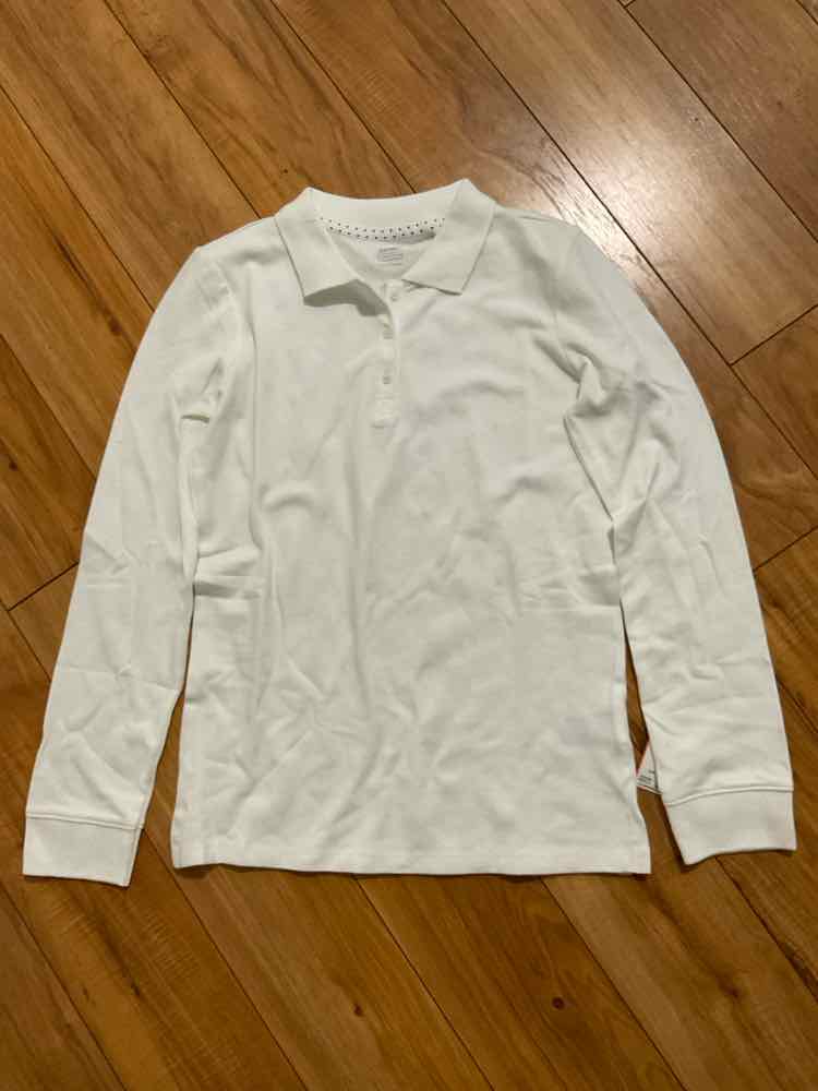Old Navy (C) White Youth Size 14 Girl's Polo