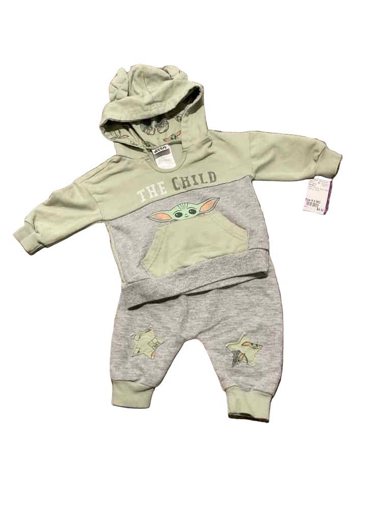 Star Wars GRAY GREEN Infant Size 6-9 MO Boy's 2PC Casual