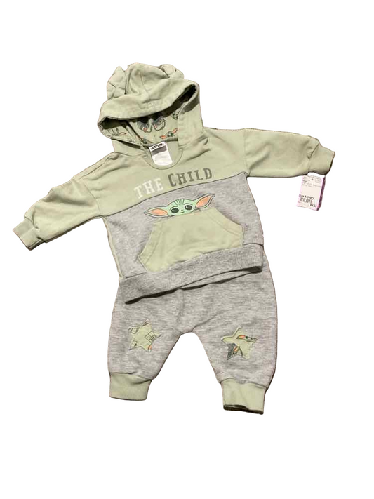Star Wars GRAY GREEN Infant Size 6-9 MO Boy's 2PC Casual