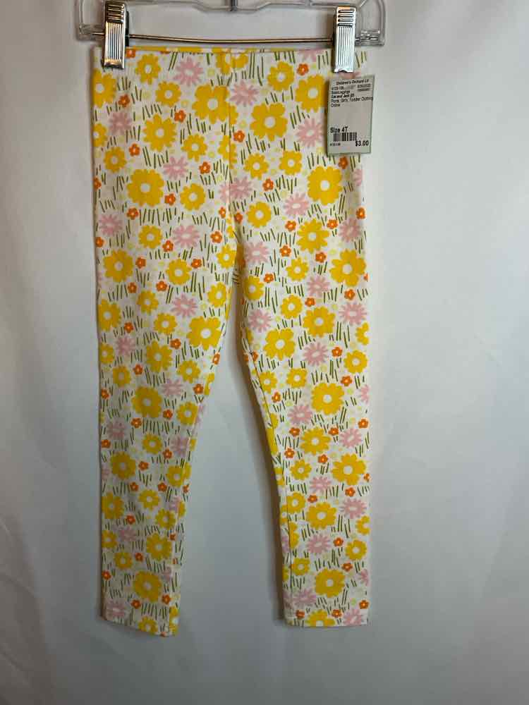 Cat and Jack (D) Floral Toddler Size 4T BasicLeggings