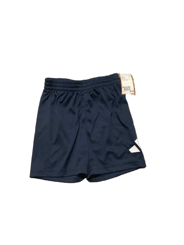 Adidas (B) White Blue Infant Size 24 MO Boy's ShortAthletic