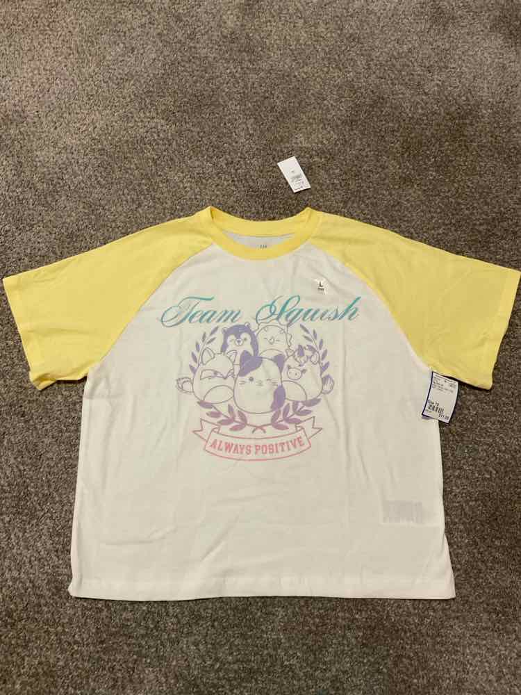 Gap Kids (B) White Yellow Youth Size 10 Girl's SSTop