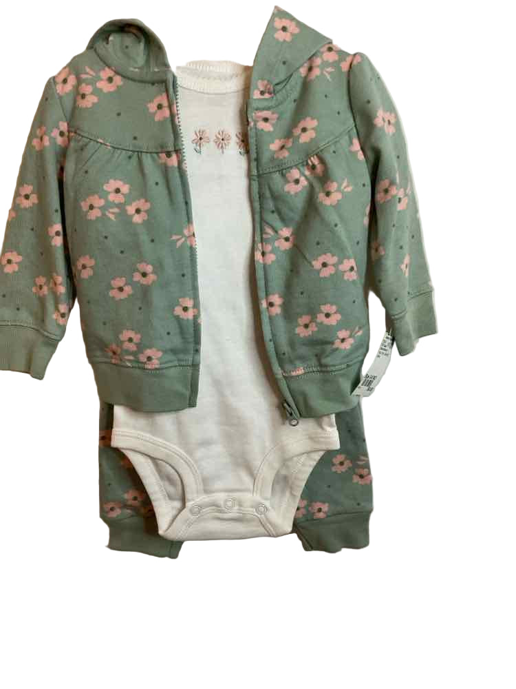 Child of Mine (D) Floral Infant Size 3-6 MO 3PC Casual