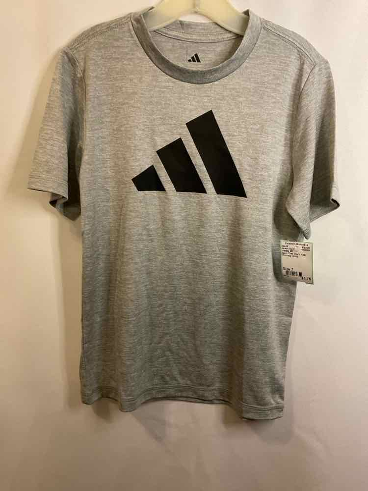 Adidas (B) Black Gray Youth Size 7 AthleticTopSS