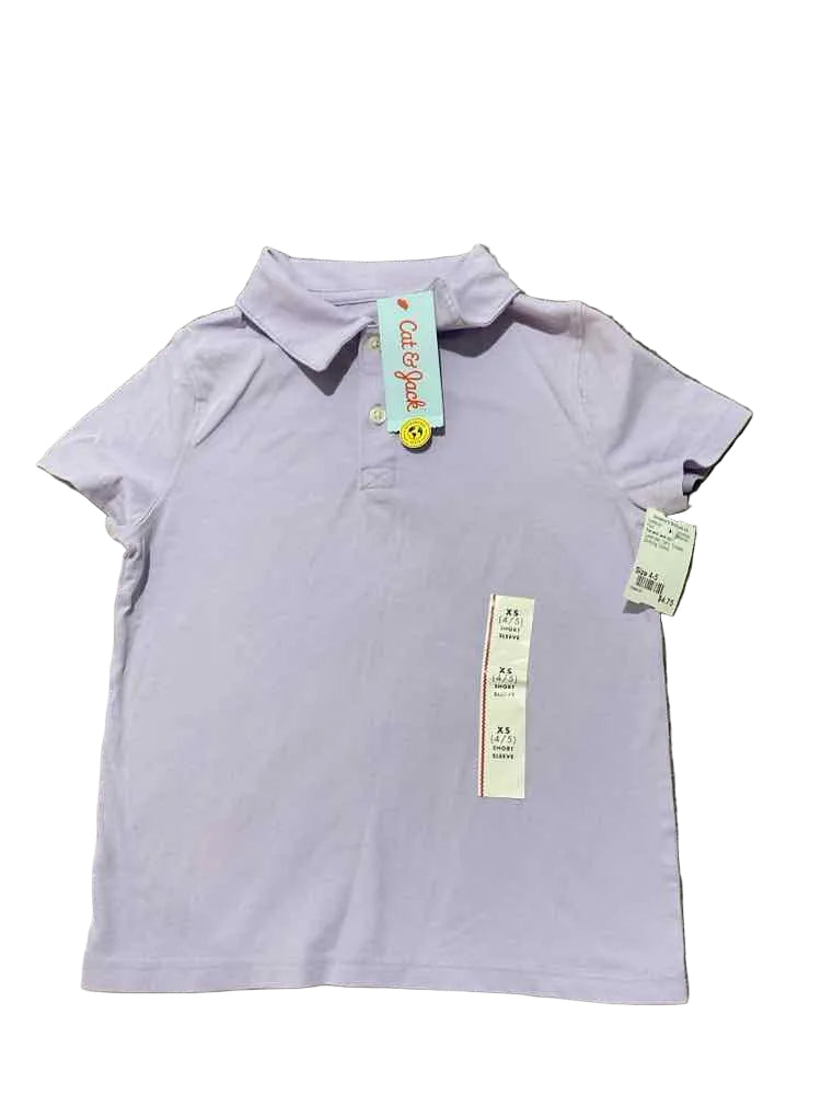 Cat and Jack (D) Lavender Toddler Size 4-5 Girl's Polo