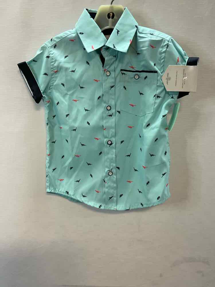 craft + flow Blue Toddler Size 2T ButtondownSS