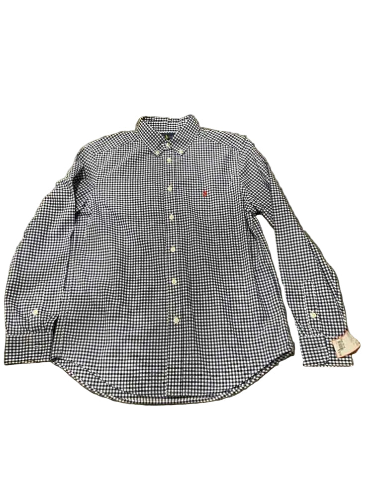 Ralph Lauren (A) Gingham Youth Size 10-12 Boy's ButtondownLS