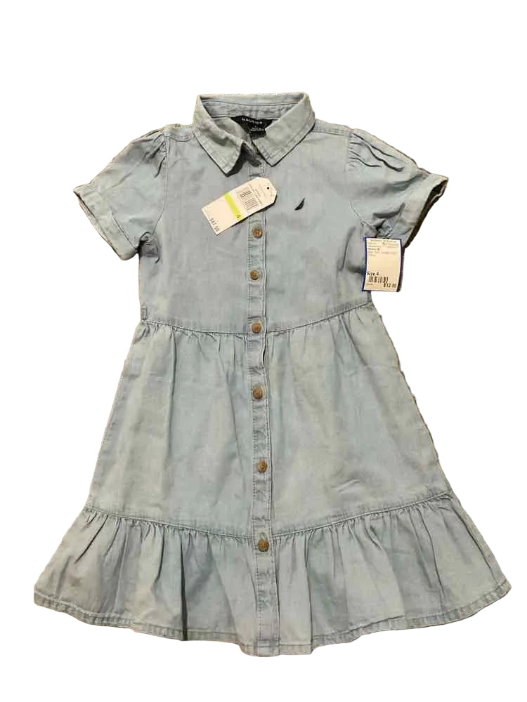 Nautica (B) Blue Toddler Size 4 Girl's CasualDress