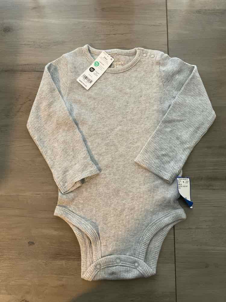 Carters (C) Gray Infant Size 24 MO Boy's LSTop