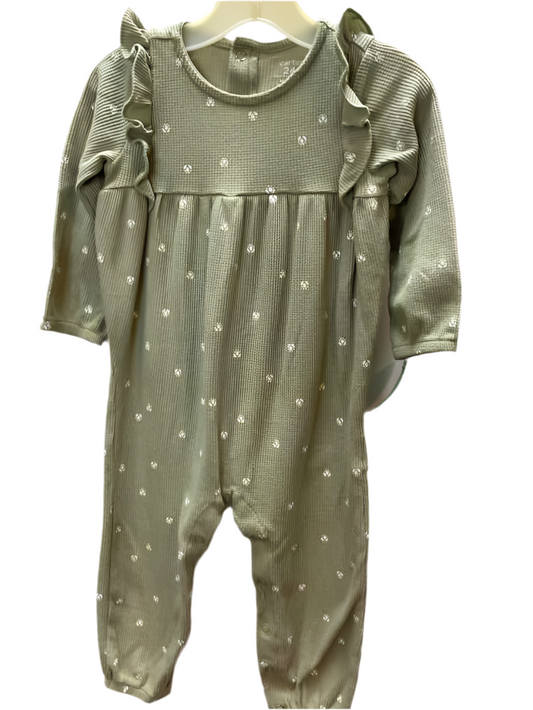 Carters (C) White Green Infant Size 24 MO 1PC Casual