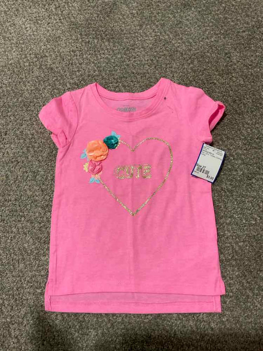 OshKosh BGosh Pink Toddler Size 2T Girl's SSTop