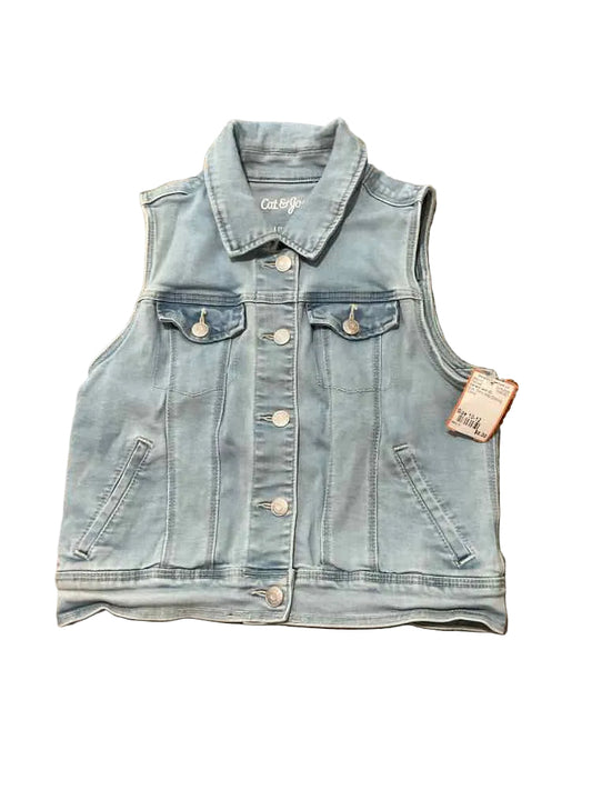 Cat and Jack (D) Blue Youth Size 10-12 Girl's TopVest