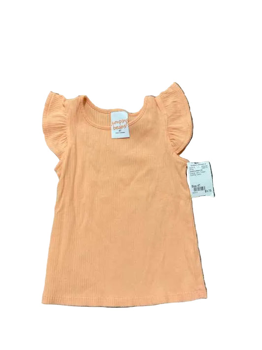 Jumping Beans (D) Orange Toddler Size 4T Girl's SSTop