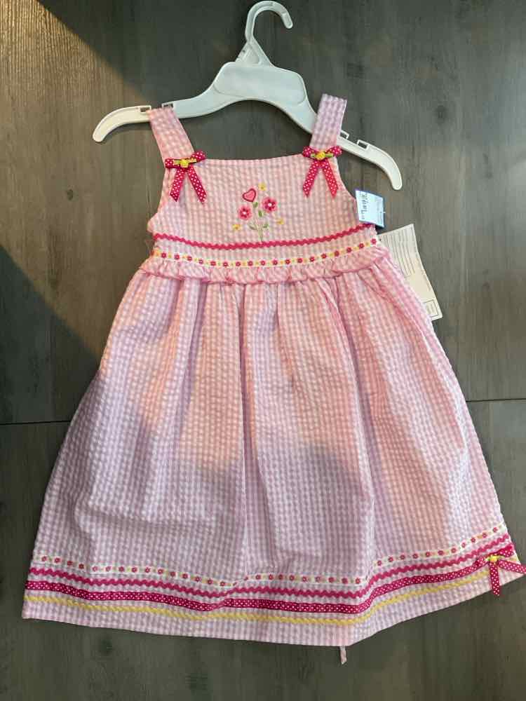 Youngland (C) White Pink Youth Size 6 Girl's Sundress