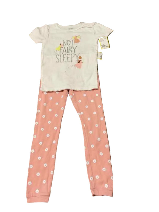 Carters (C) White Pink Toddler Size 5T Girl's 2PCSleepwear